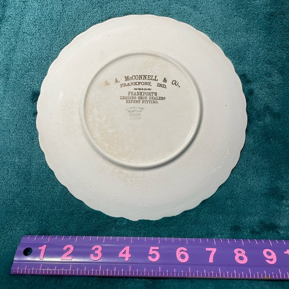 Antique 1907 Philip Boileau Lady Demure Collector Plate Sterling China Gibson - Picture 2 of 3